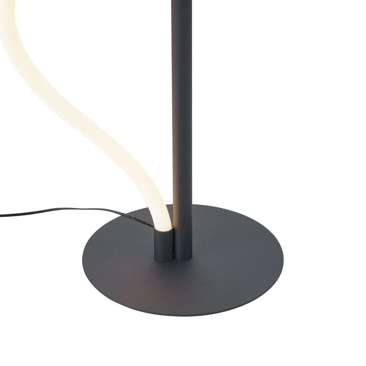 Moderne vloerlamp zwart incl. LED 3-staps dimbaar - Twirl