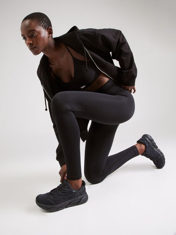 Björn Borg - Studio Seamless Ribbed Tights - Legging - Black Beauty - 92% Gerecycled Polyamide