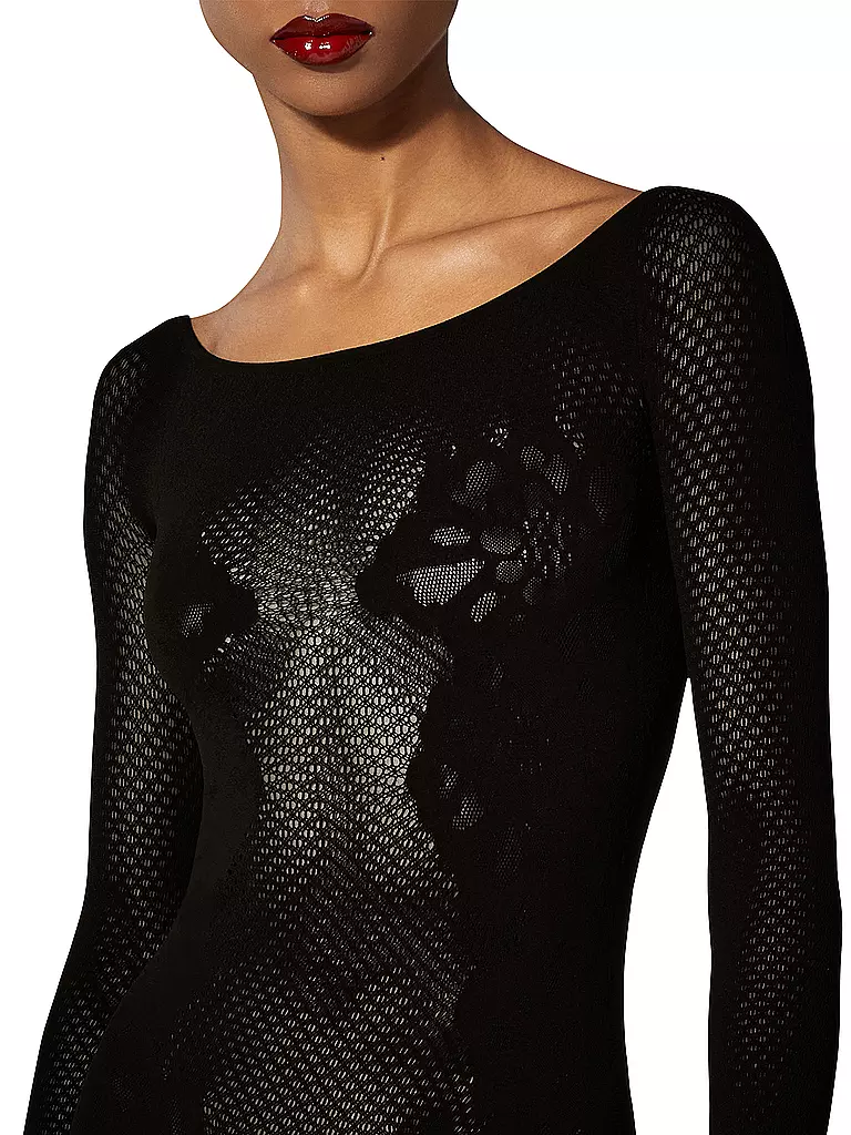WOLFORD Jumpsuit LACE TATTOO black schwarz