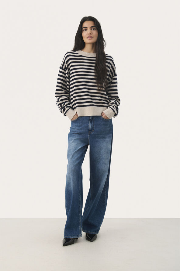 Part Two MariaPW PU French oak/dark navy