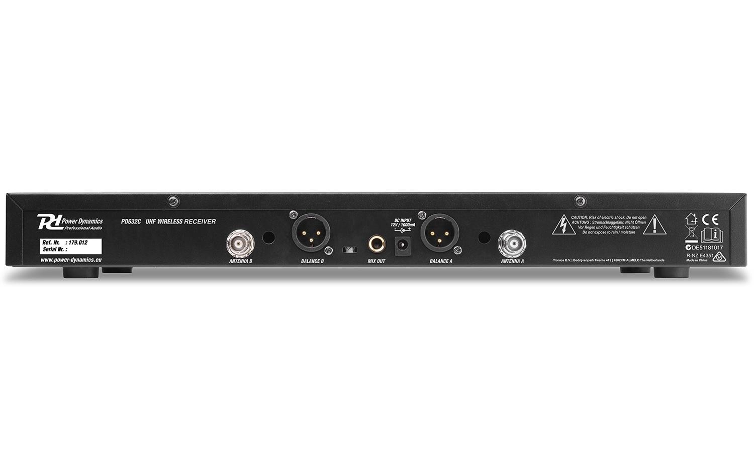 Funksystem PD632C<br>2-Kanal UHF Funkmikrofon Set Digital