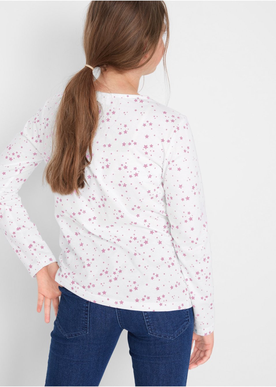 Lot de 3 T-shirts manches longues fille