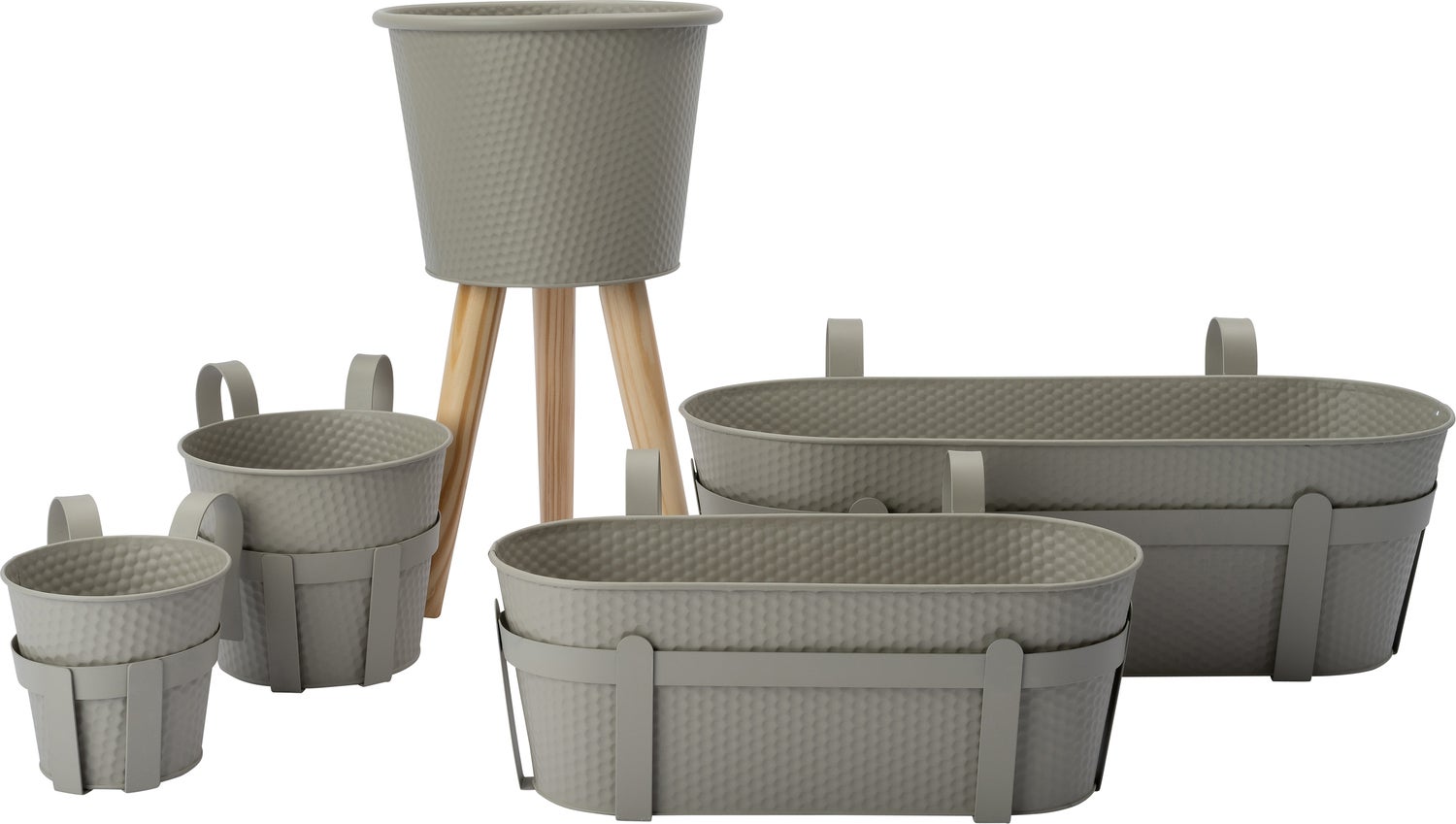 Intratuin hangpot Semi beige 24 x 18 x 18 cm