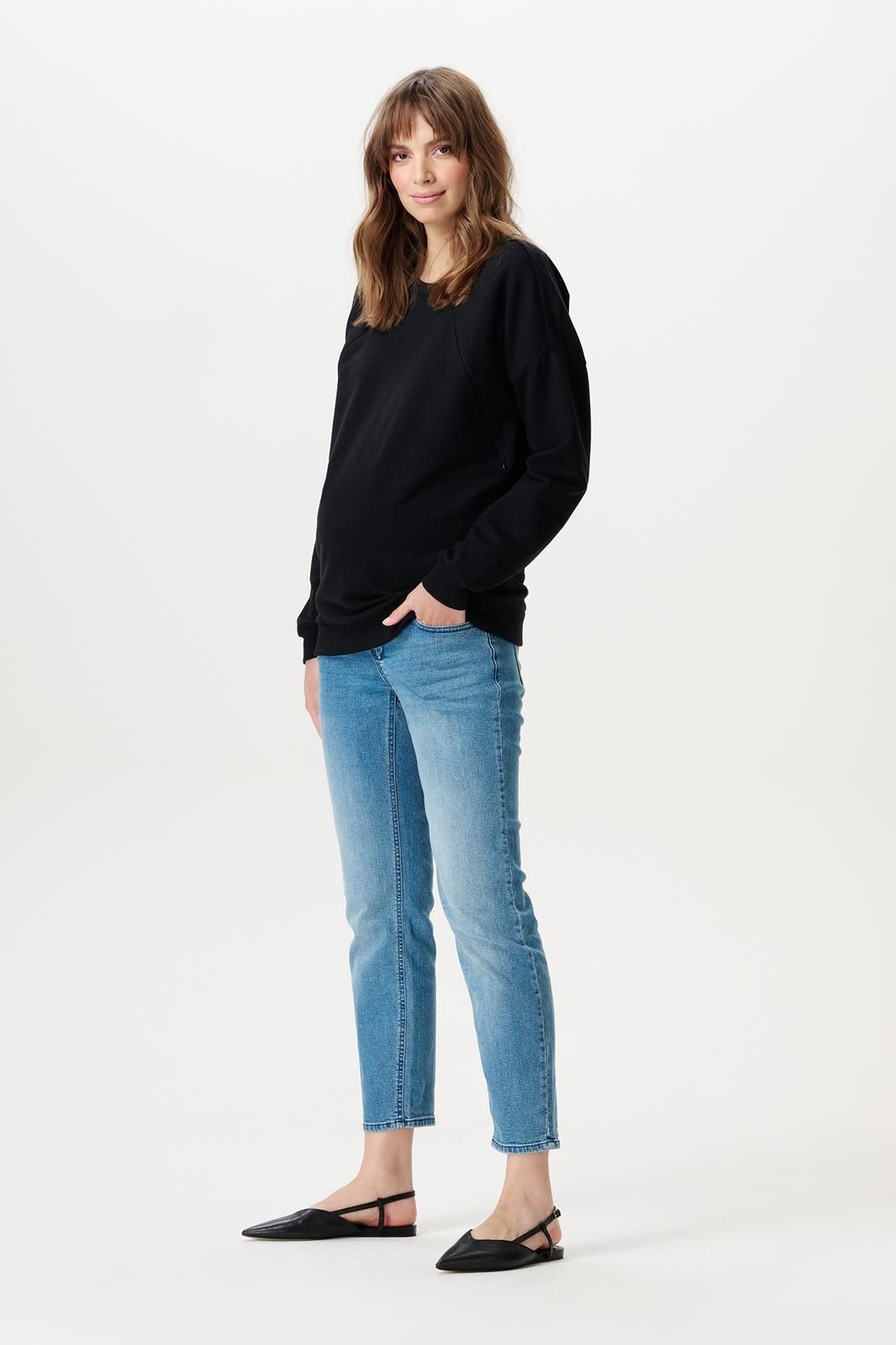 Noppies Maternity Mom fit 7/8 Jeans Azua - Vintage Blue