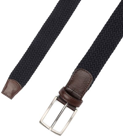 Profuomo Geweven Riem Donkerblauw PP1R00089 kopen
