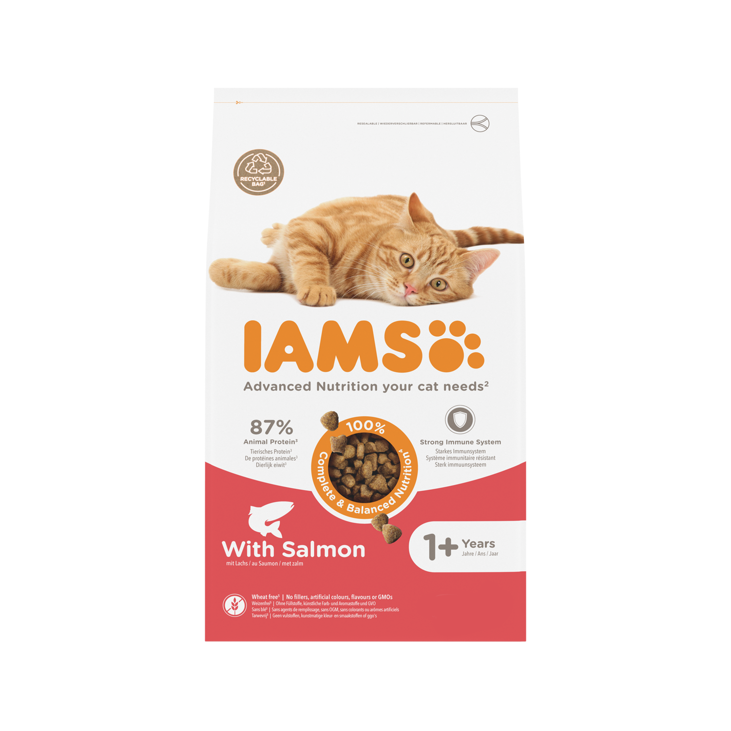 IAMS for Vitality Adult Cat Salmon & Chicken