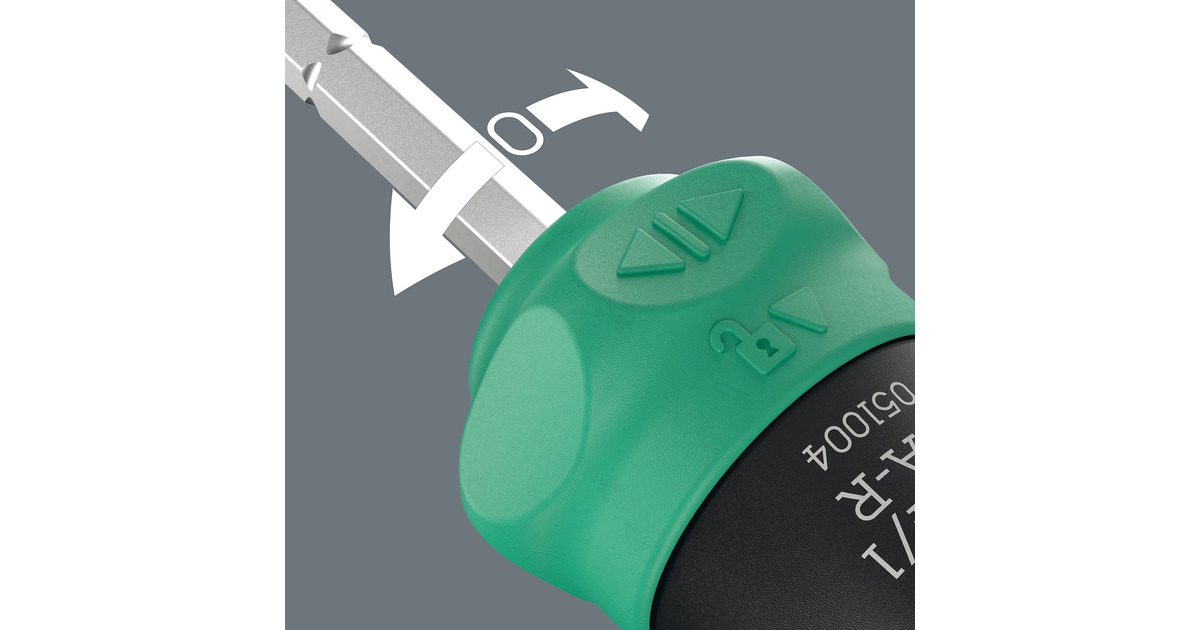 WeraKraftform Kompakt 26 RA-R met etui, 6‑delig bitset  (Zwart/groen)