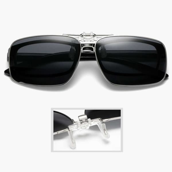 Flip Up Metal Clip-on solbriller Flip Up Black