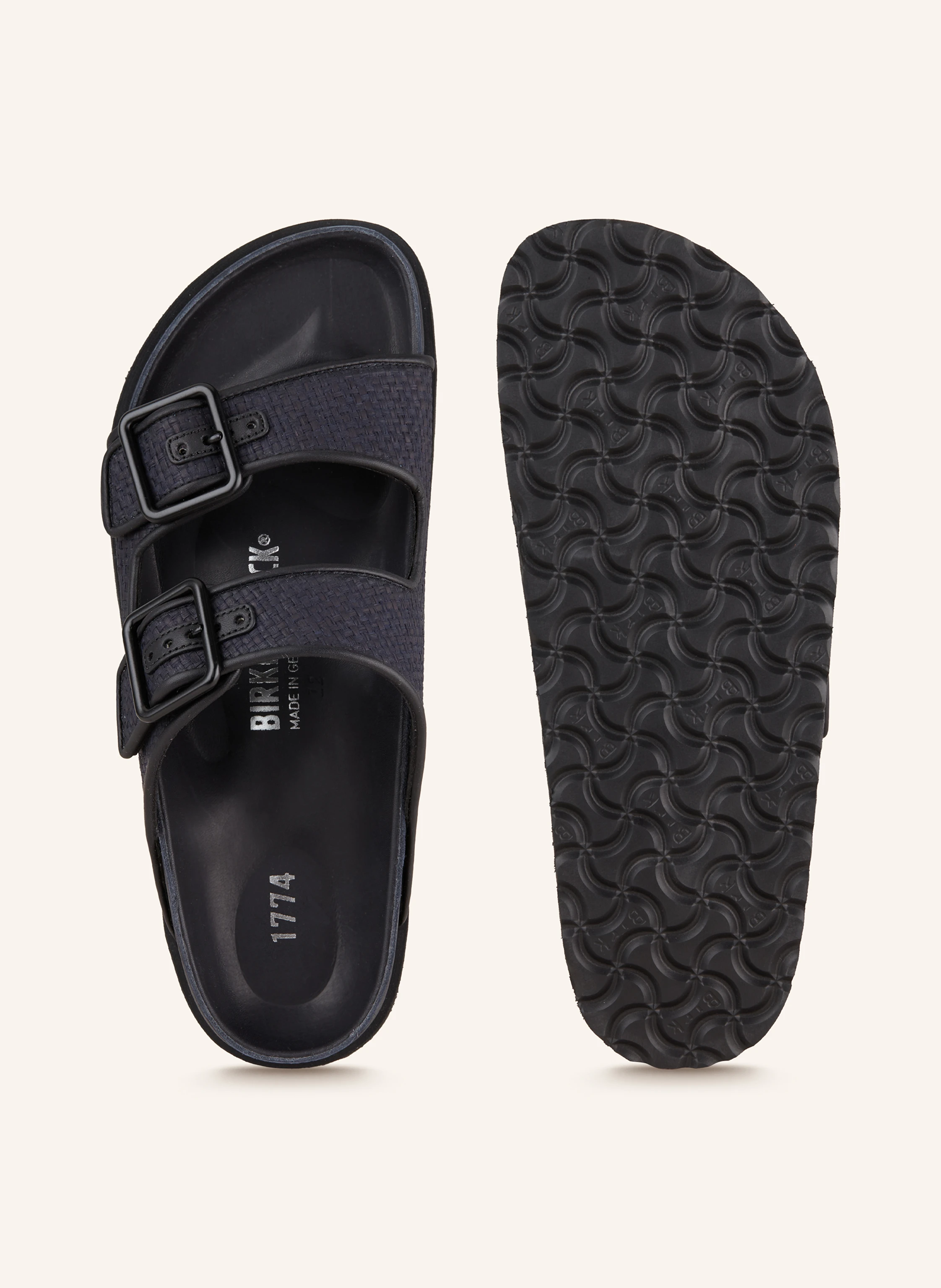 1774 BIRKENSTOCK Pantoletten ARIZONA RAFFIA LUXE