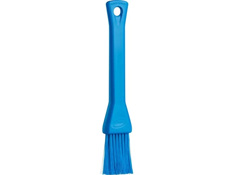 Levnedsmiddelpensel, Vikan, 19,5x3x1,5cm, blå, polyester/PP/rustfrit stål, 3 cm - (10 stk.)