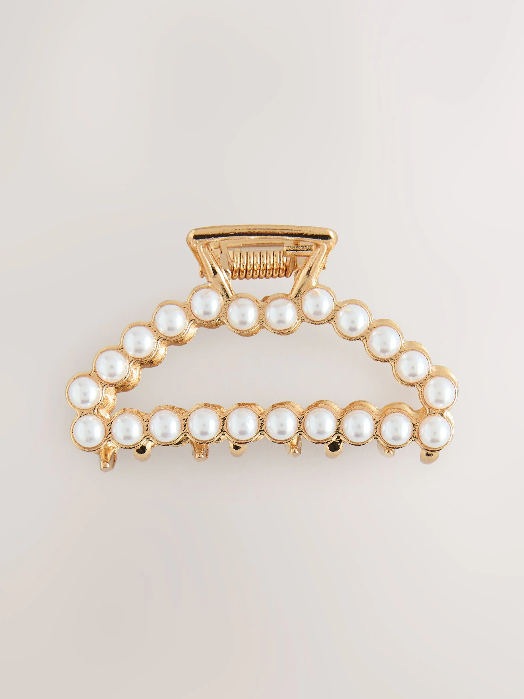 Goudkleurig - Mini Faux Pearl Claw Clip