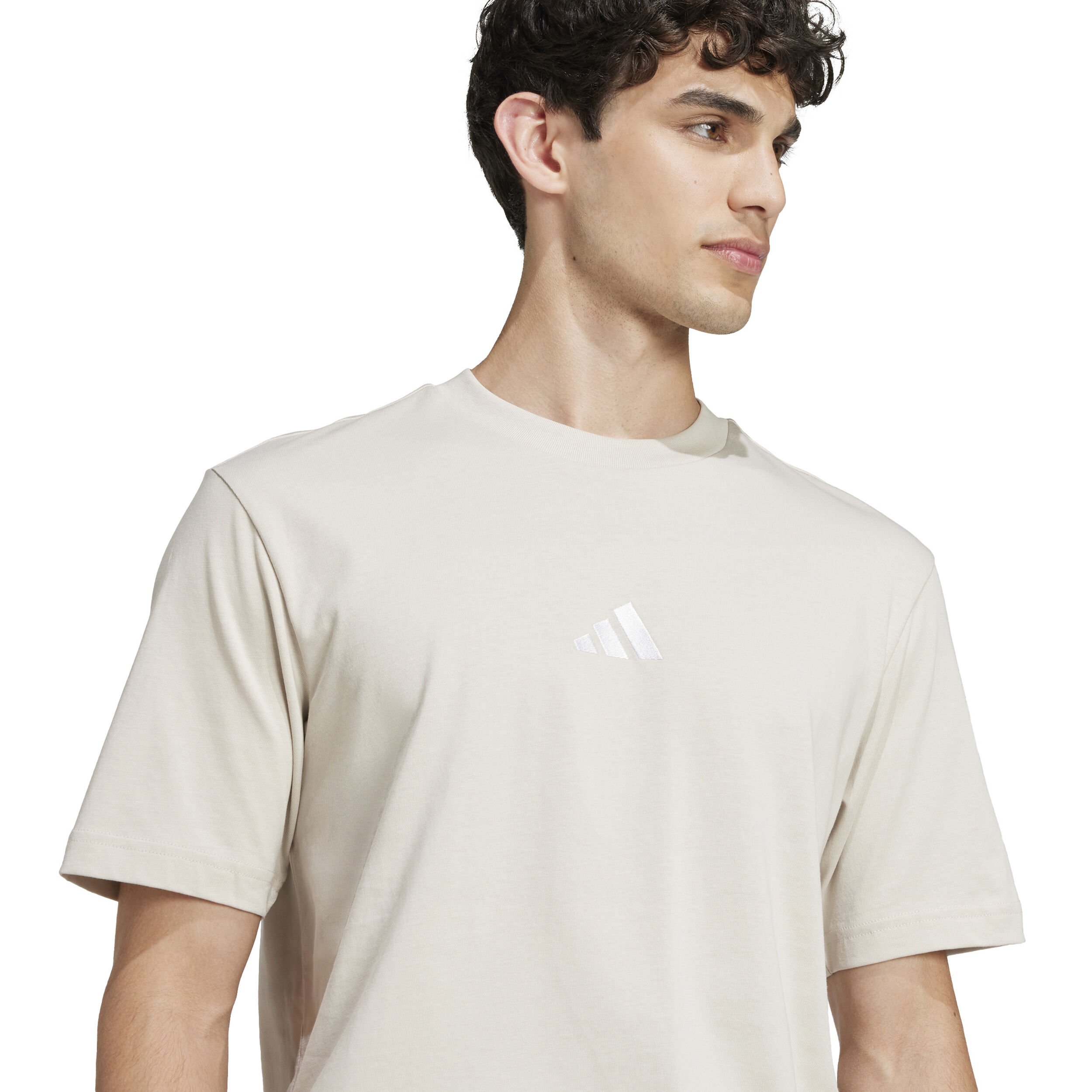 adidas Essentials Small Logo T-shirt Hommes - Gris