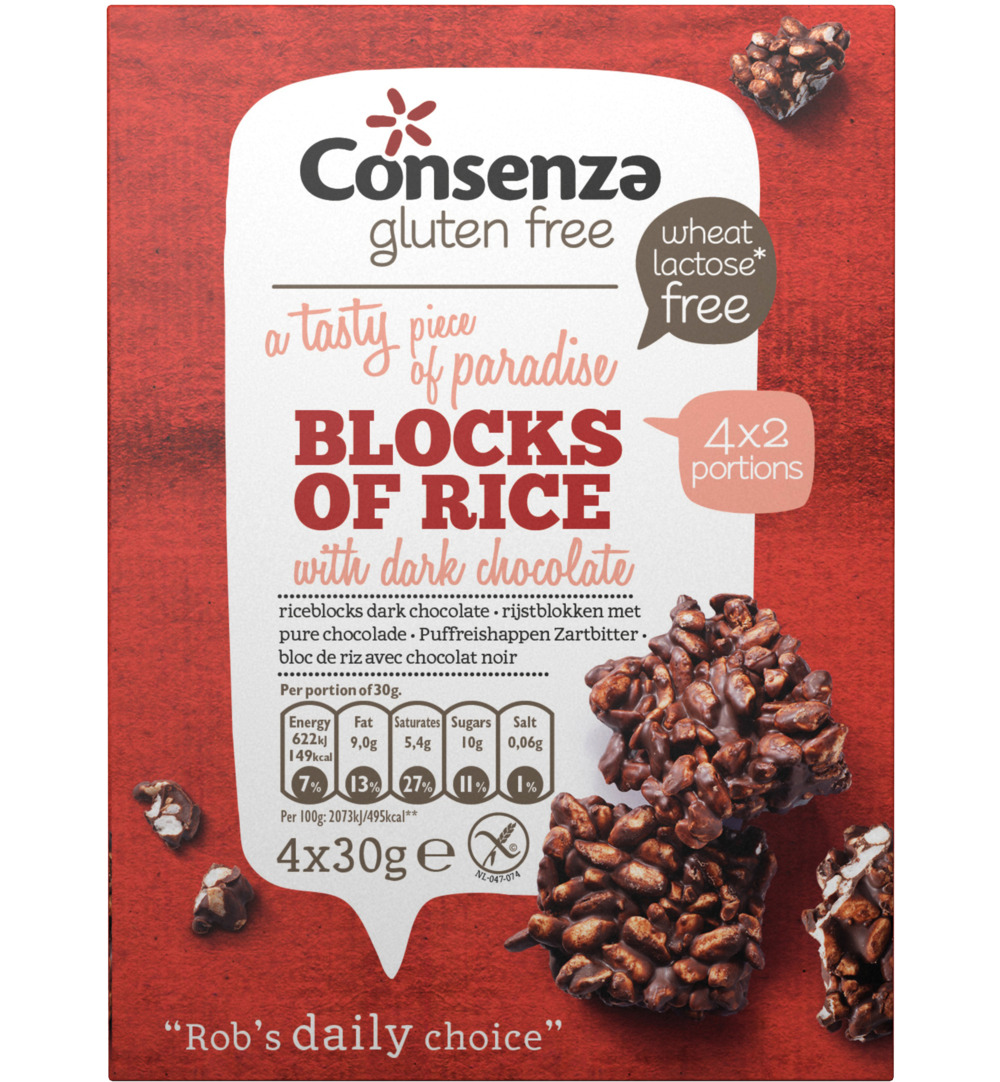Consenza Rijstblok Puur (120 gr)