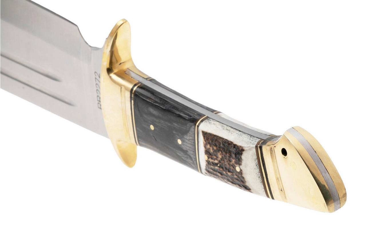 Rough Ryder Bowie RR2272 Stag Pakkawood vaststaand mes