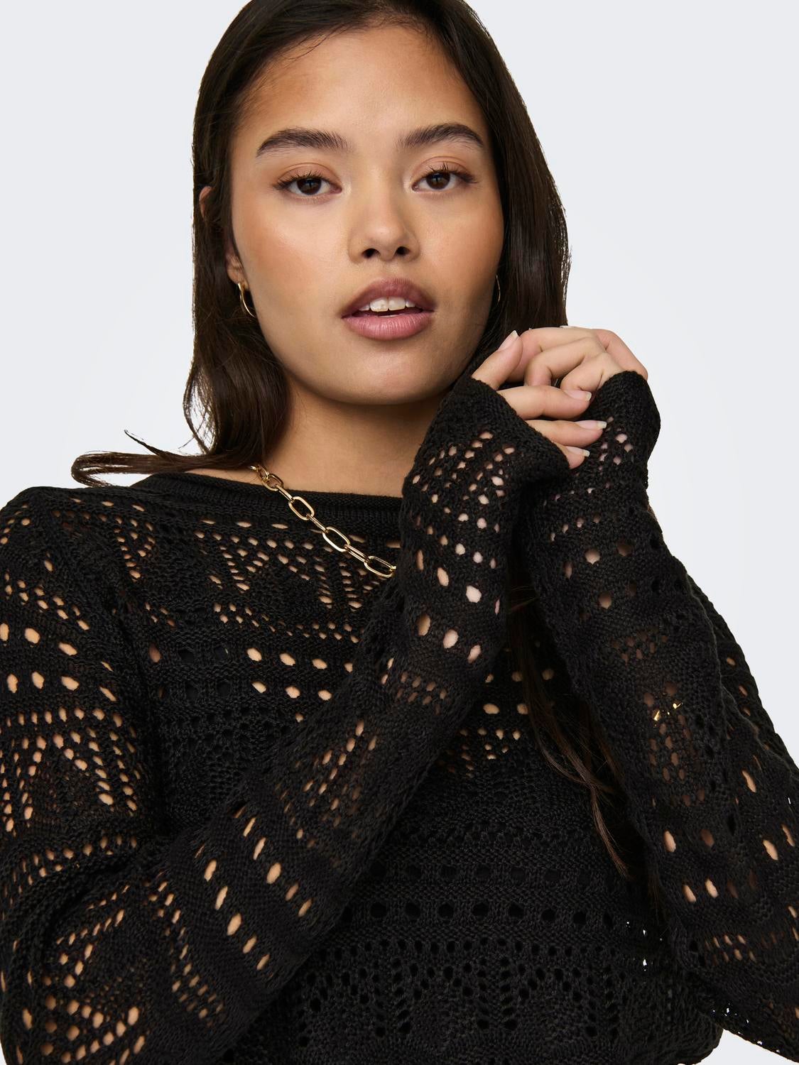 JDYSUN Strickpullover Black