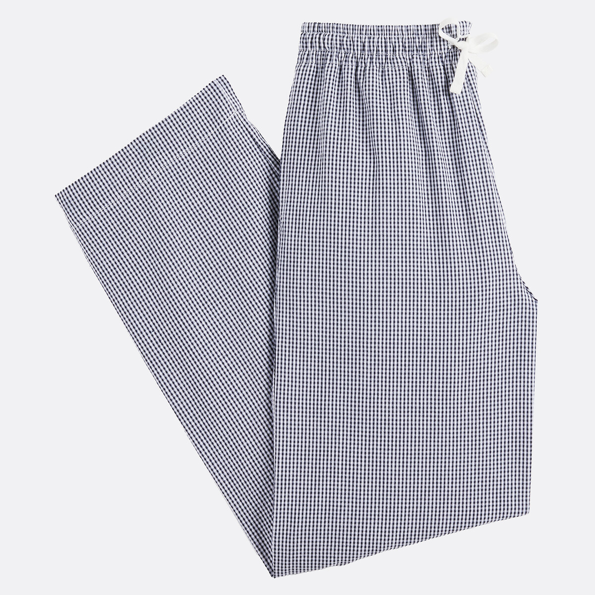 COLEÇÕES LA REDOUTE<br>Calças de pijama xadrez, popeline de puro algodão