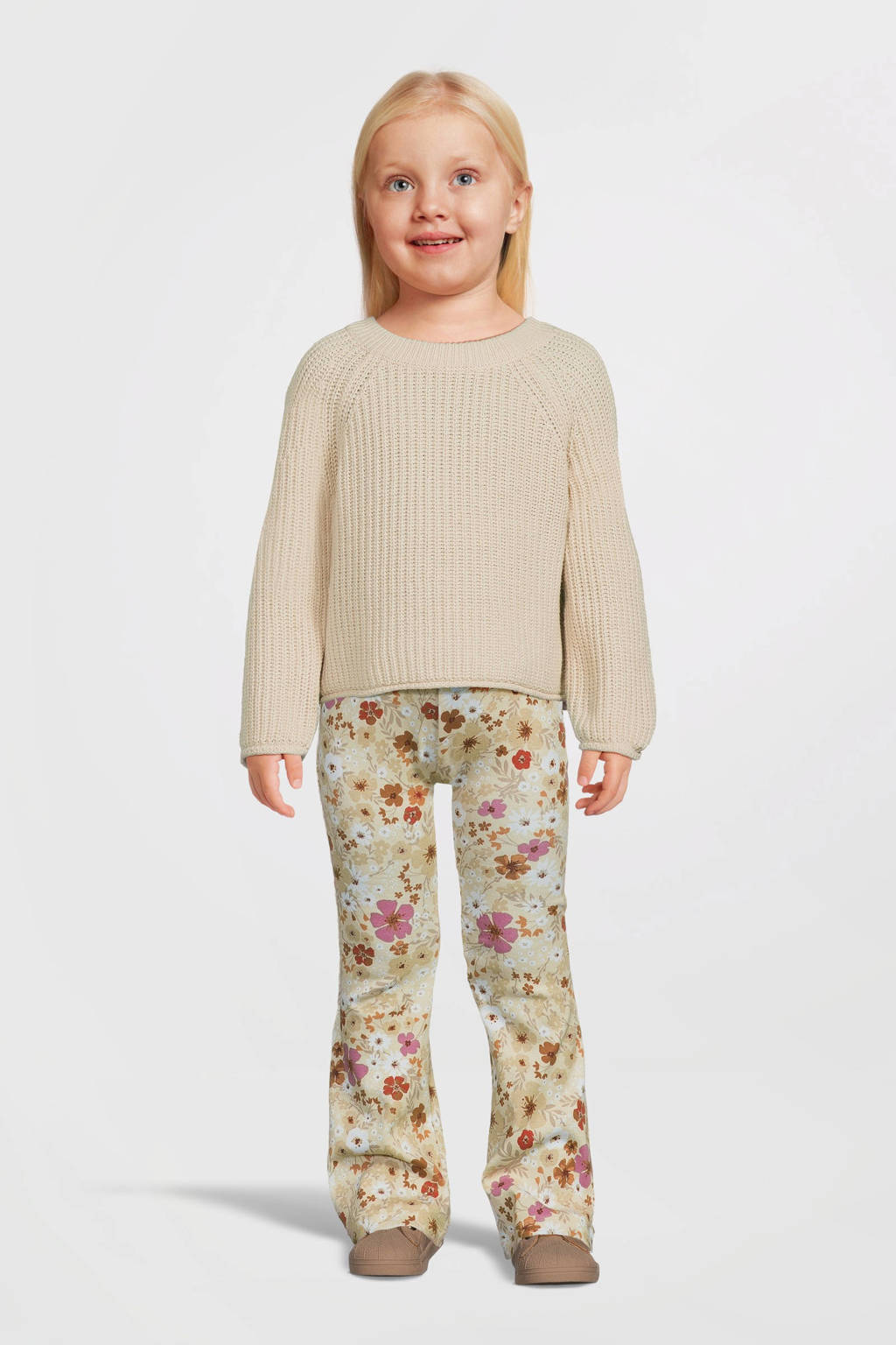 NAME IT baby flared broek NMFDIDISA met panterprint