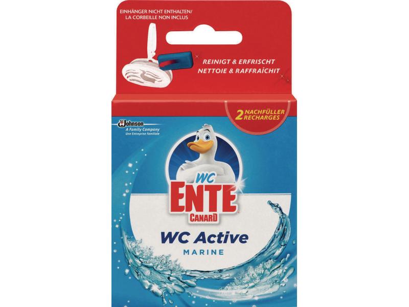 WC-Ente WC-Reiniger WC Active 3in1 Marine Nachfüller 2 Stüc WC-Reiniger, Stein, Nachfüller