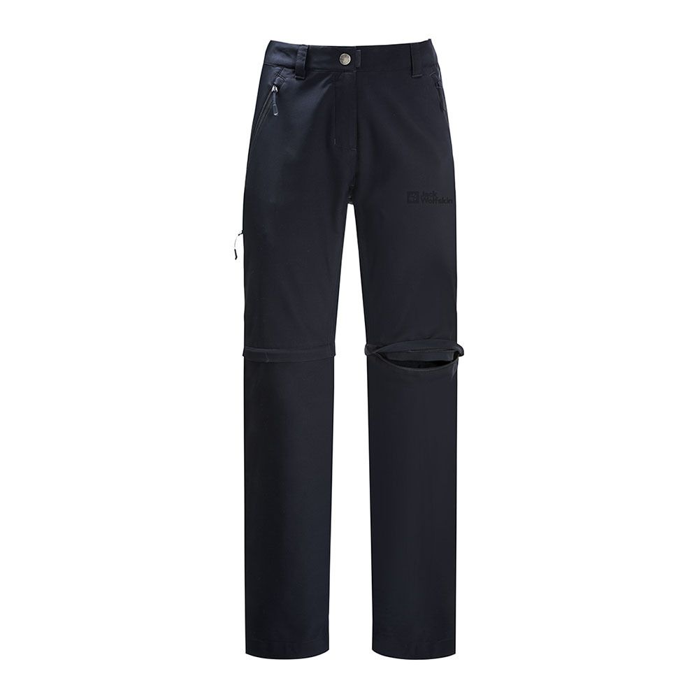 Jack Wolfskin ACTIVE TRACK ZIP OFF - Pantalon Femme night blue