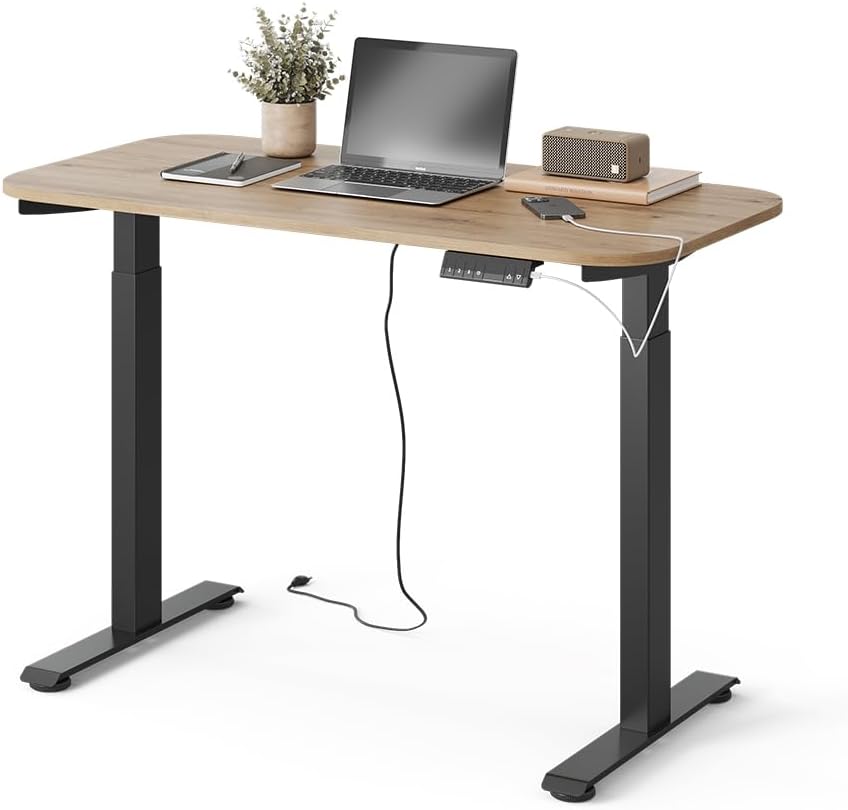 Vicco Schreibtischgestell höhenverstellbar Elevate, 2 Motoren, Anthrazit, elektrisches Tischgestell ohne Tischplatte mit Memory-Funktion & USB Anschluss