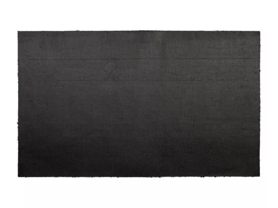 Tapis d'entrée en PVC imprimé noir 45x75