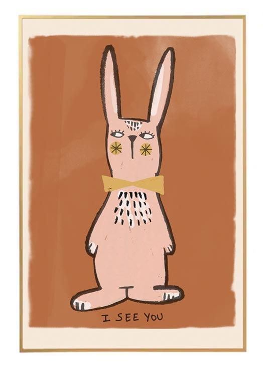 Poster kinderkamer Poster rabbit 2