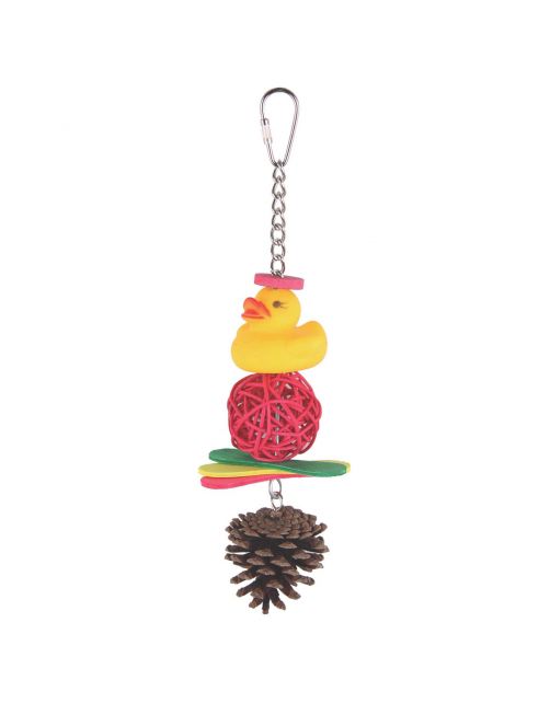 Sky Pet Products Duck And Pine - Vogelspeelgoed - per stuk