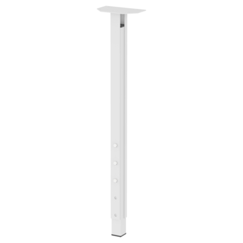 Duraline meubelpoot verstelbaar vierkant wit staal 3x3x63x90 cm