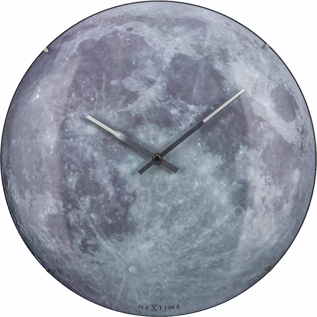 Quarzwanduhr Moon Dome Ø 35 cm