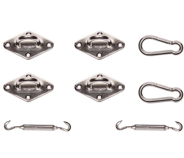 Siena Garden Befestigungs-Set Solino Quadrat,