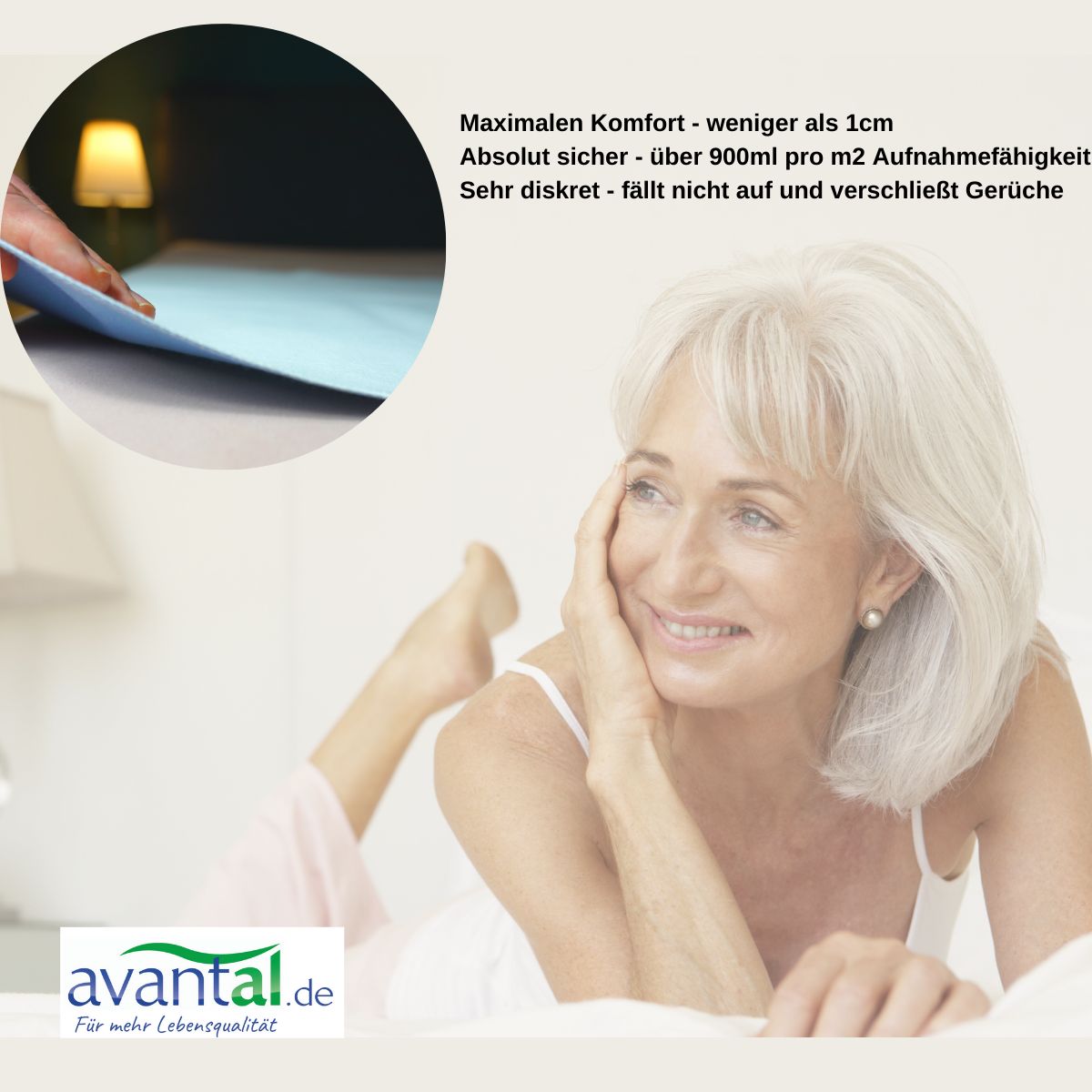 avantal® Inkontinenzunterlage 75 x 90 cm