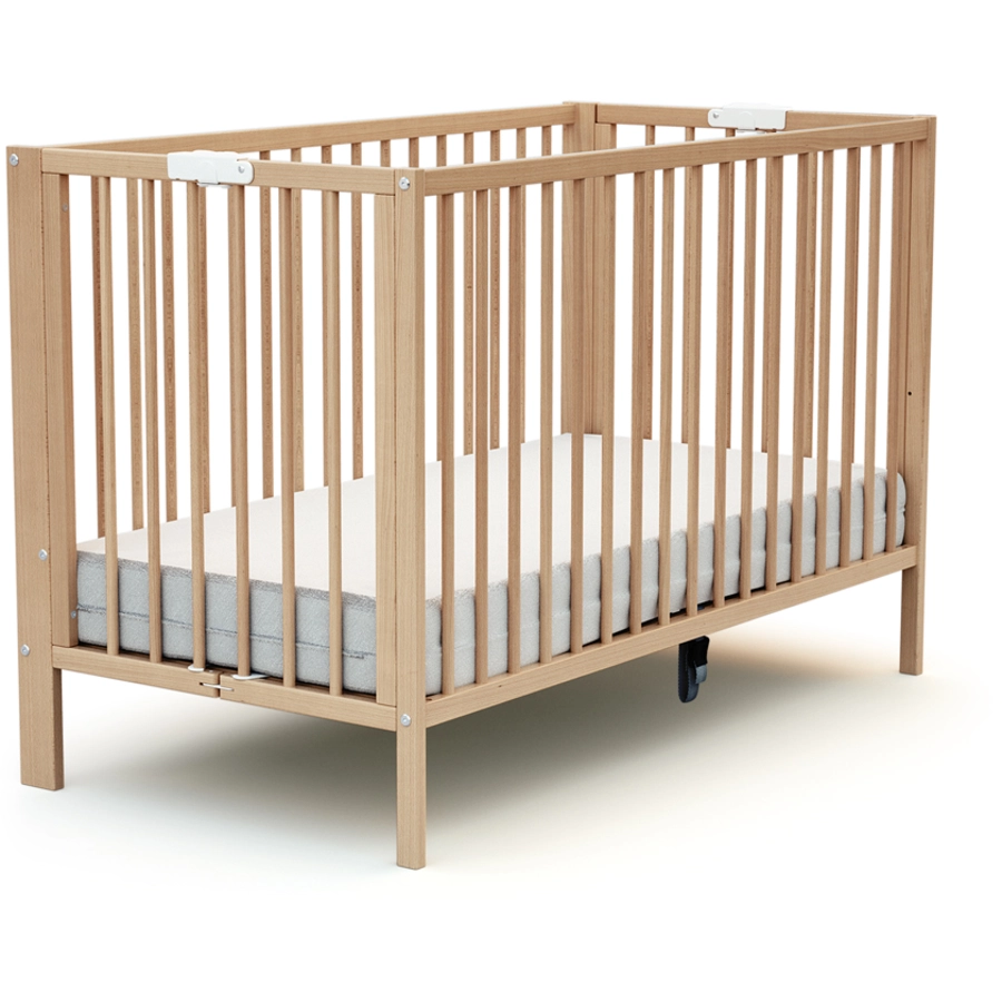 AT4 Babybett klappbar ESSENTIEL Buche lackiert 60 x 120 cm