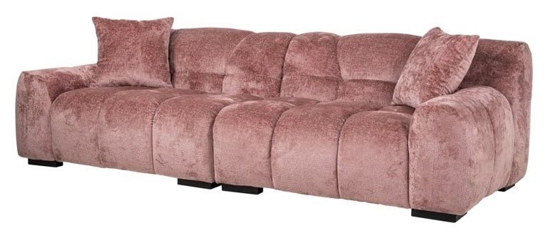 Bankstel S4727 Rose Chenille Charelle B258 x D106 x H75 cm