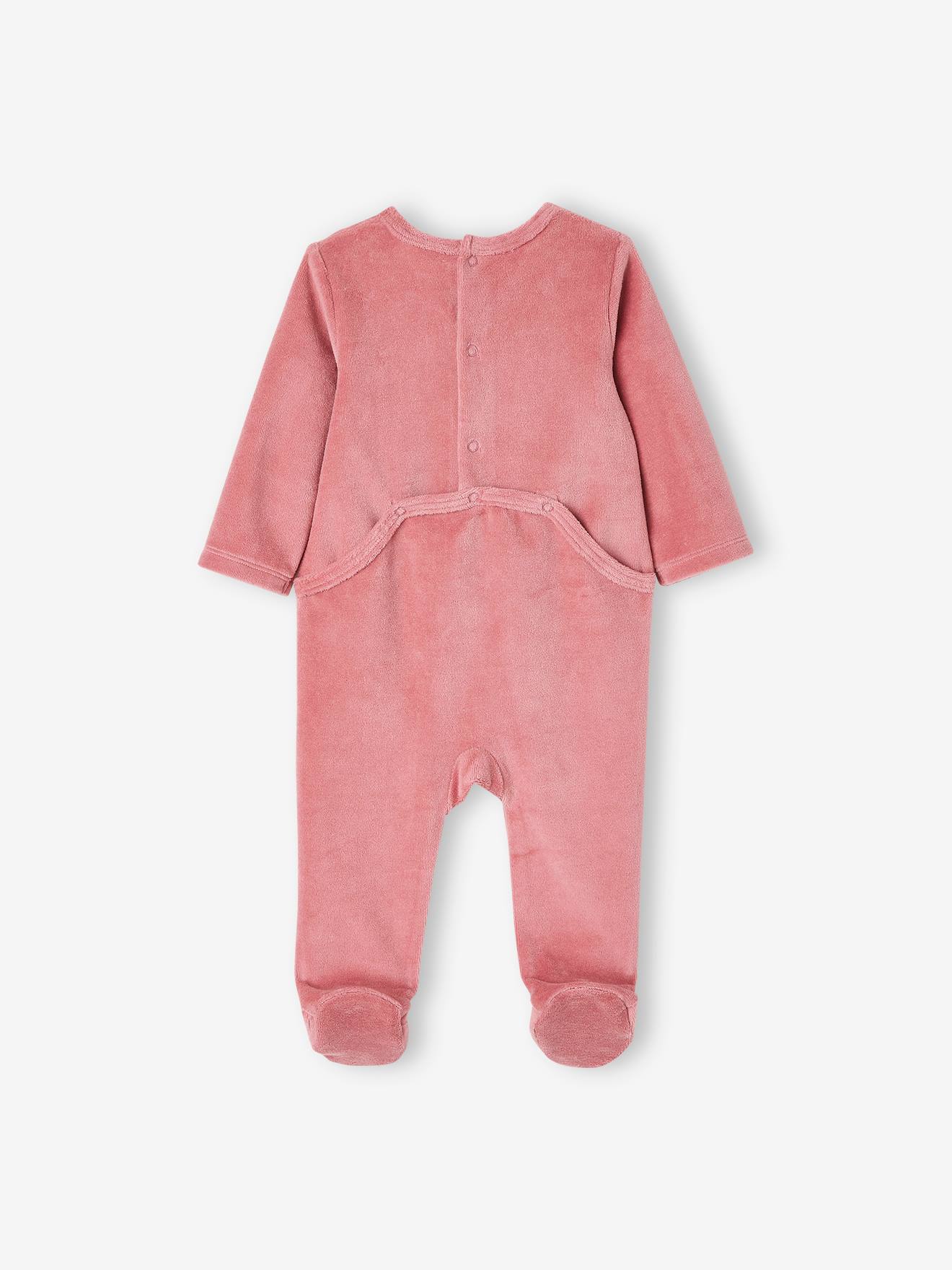 Conjunto com 2 macacões DS® da Minnie Mouse, roxo escuro, lisos com estampa.