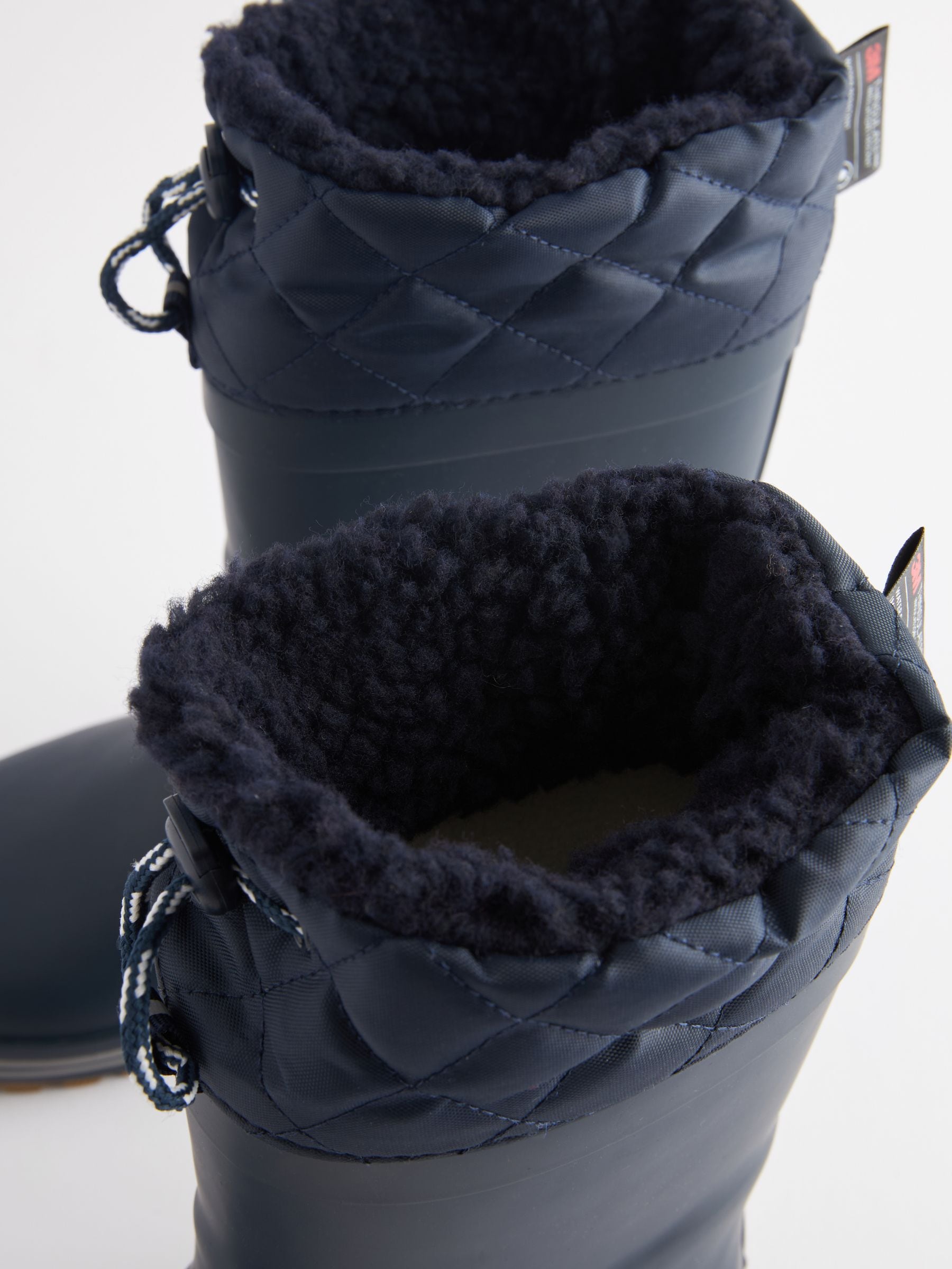 Marineblauw/blauw - Regenlaarzen met elastische boord