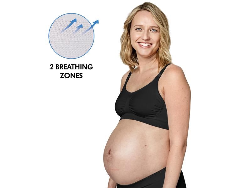 MEDELA Still-BH Keep Cool Schwarz XXL Atmungsaktiver Schwangerschafts- und Still-BH