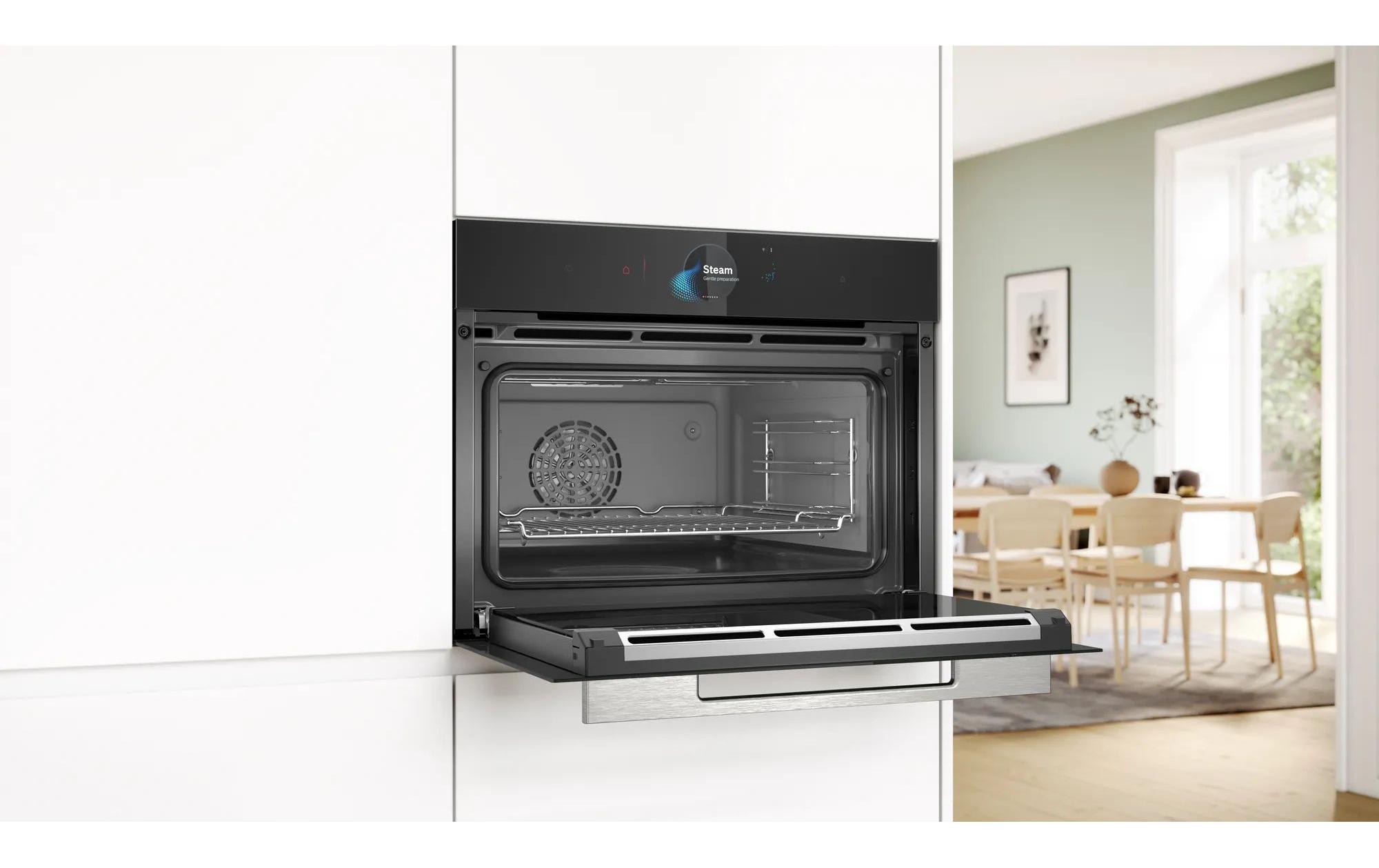 Einbaubackofen CSG7584B1 Schwarz A+<br>Einbau-Kompaktdampfbackofen
