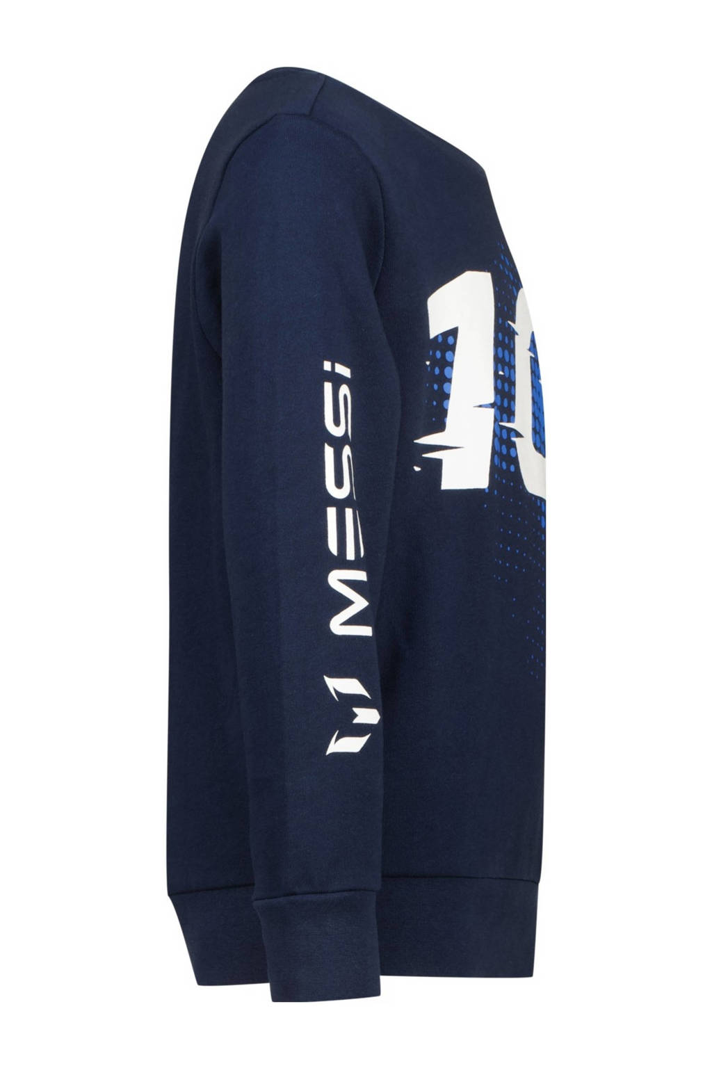 Messi sweater Ten met printopdruk donkerblauw