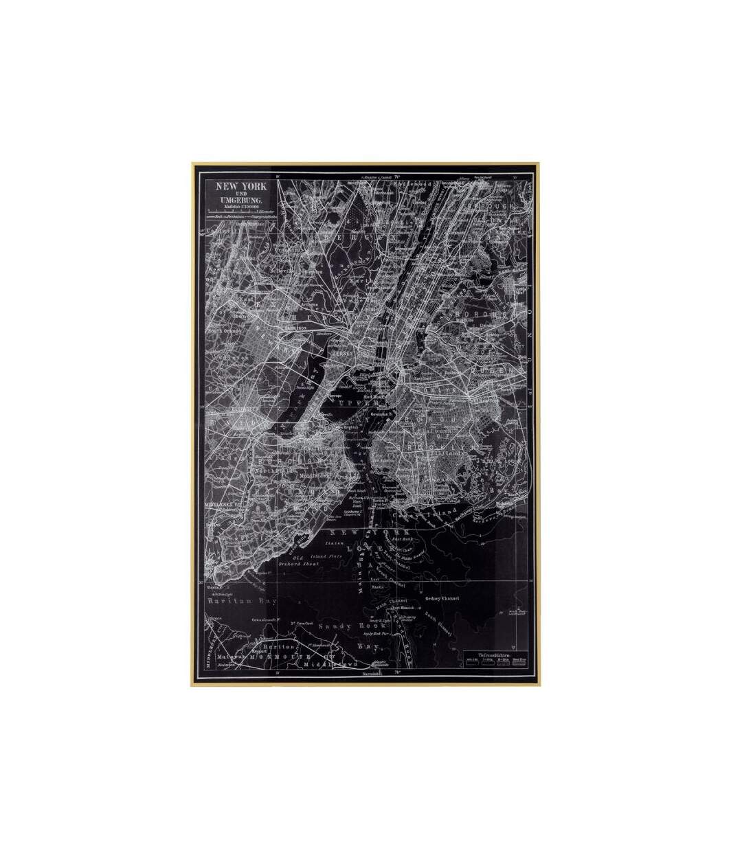 Paris Prix - Cadre Photo Déco new York 79x120cm Noir