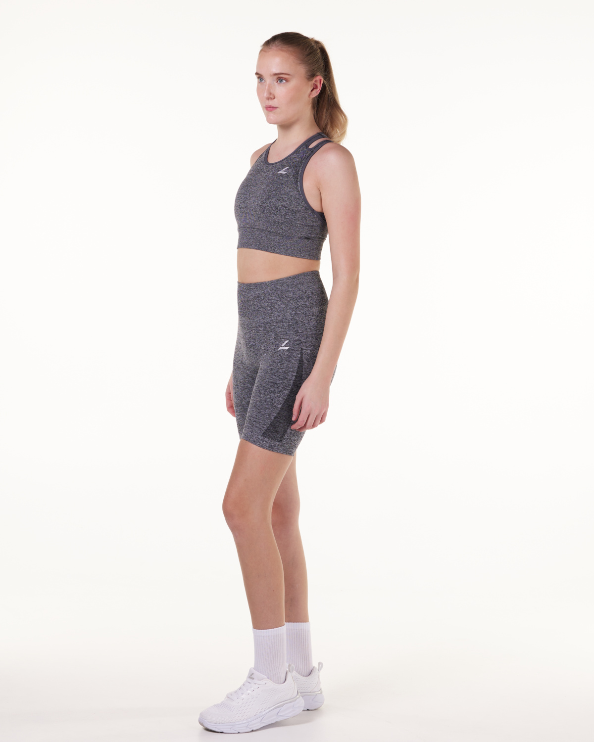 LEVITY Solar Seamless Shorts Grey Marl 22