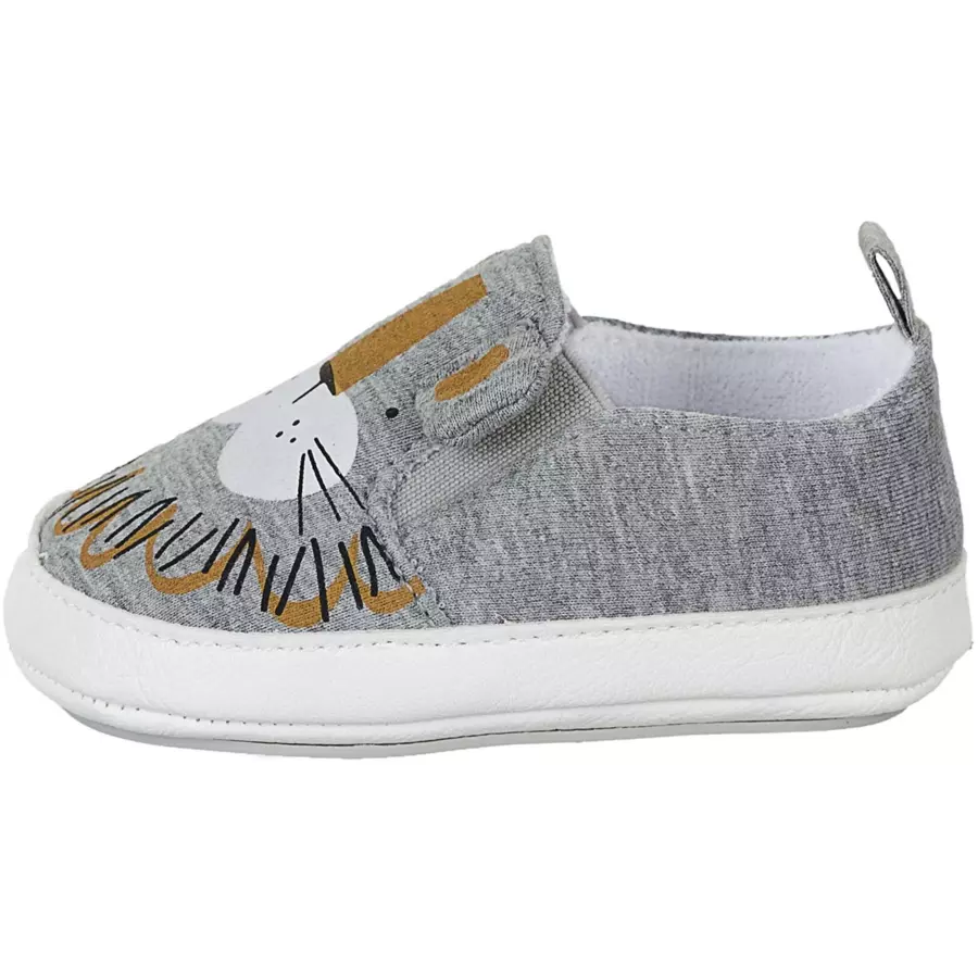 Sterntaler Baby-Schuh Löwe lichtgrau