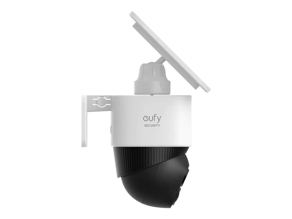 Eufy SoloCam S340 - Netværksovervågningskamera - panonering / hældningsvinkel - kanontårn - vejrbestandig - farve (Dag/nat) - 3K - audio - trådløs - WiFi - med Solar Panel
