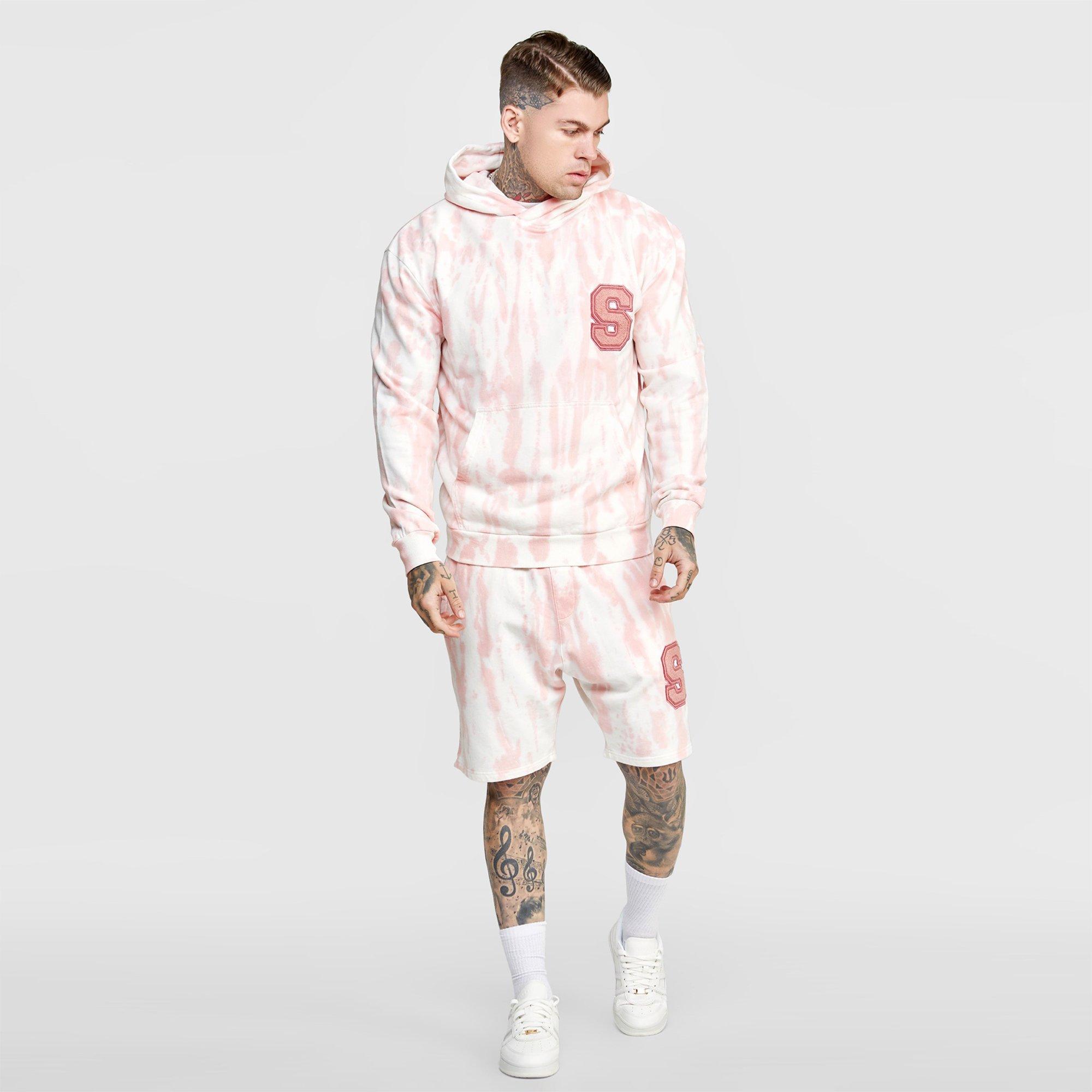SikSilk Ecru Varsity Anniversary Print OTH Hoodie Mens