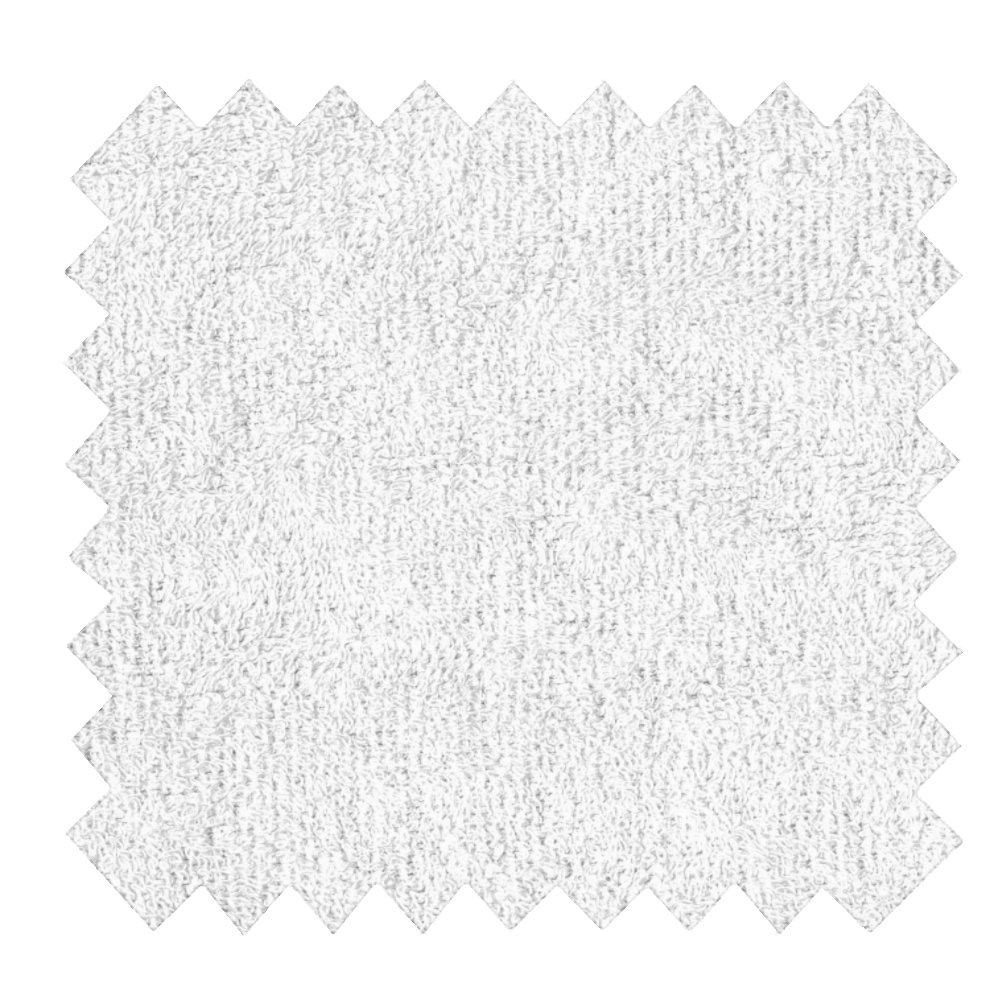 Tissu Éponge Bambou Au Mètre Blanc