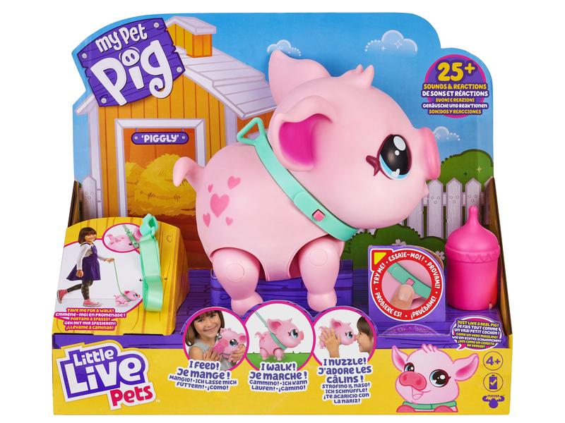moose Spielzeugfigur Little Live Pets Schwein Interaktives Spielzeug