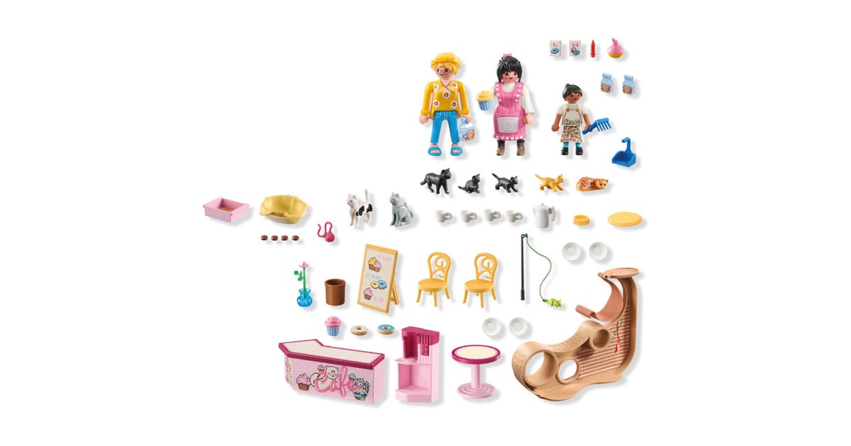 PLAYMOBILMy Life - Kattencafé Constructiespeelgoed  (71744)