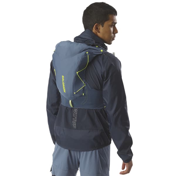 Sac trail SALOMON ADV SKIN 12 SET BERING SEA/FLINT STONE
