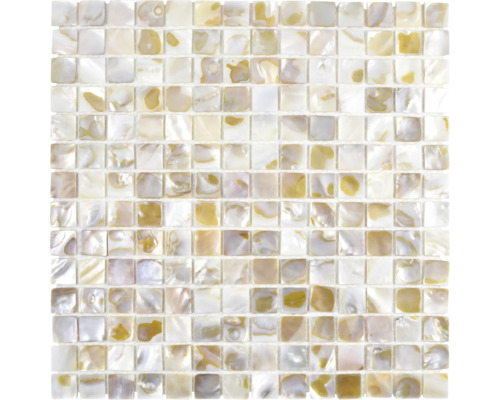 Schelpenmozaïek SM 203 lichtbeige 30,5x30,5 cm
