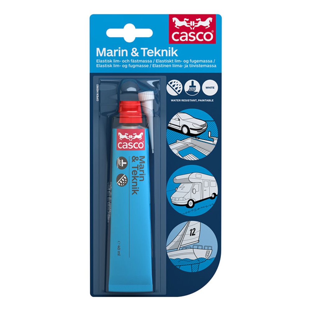 FUGELIM CASCO MARIN & TEKNIK HVIT 40 ML