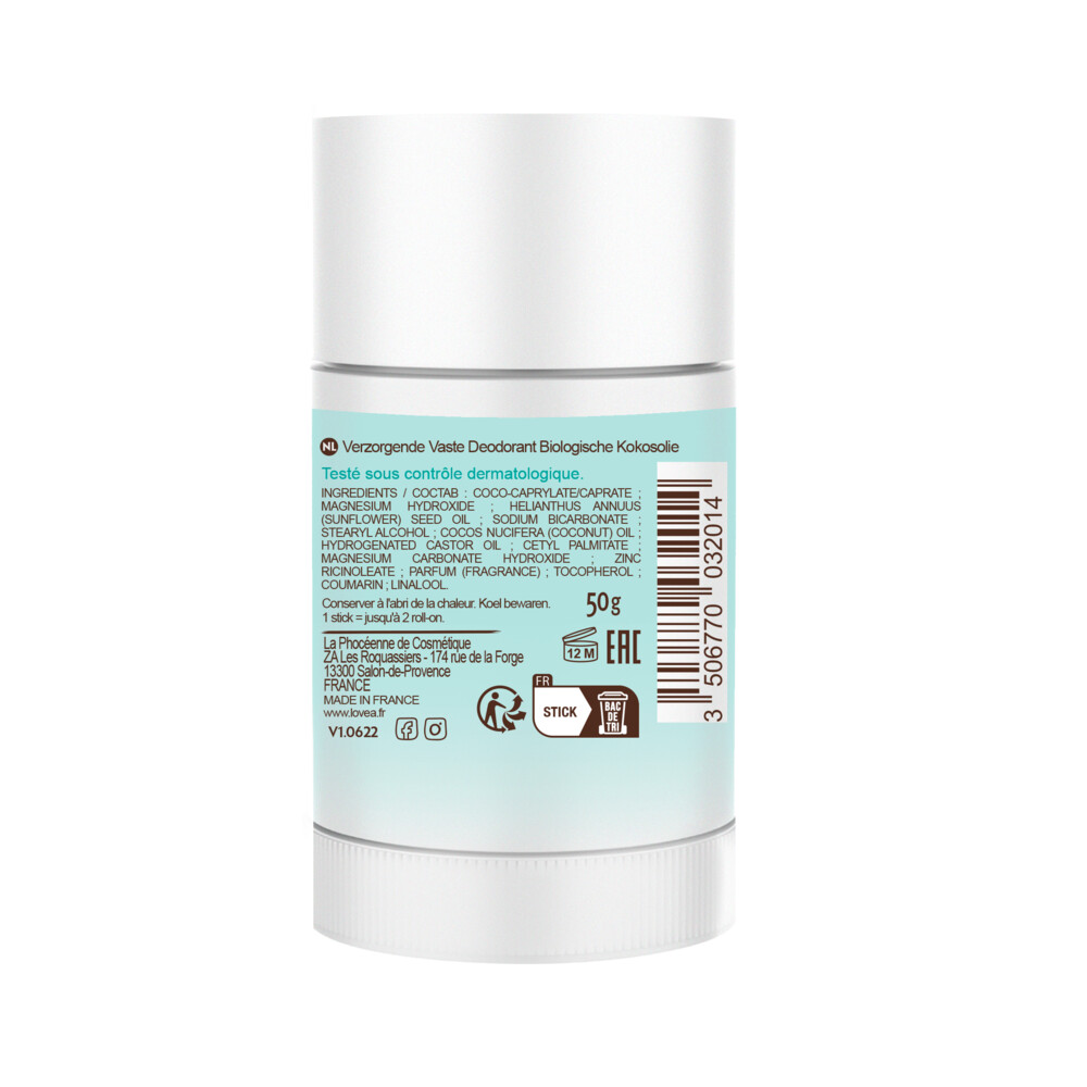 Lovea Solid Deodorant Organic Coconut Oil50 gr